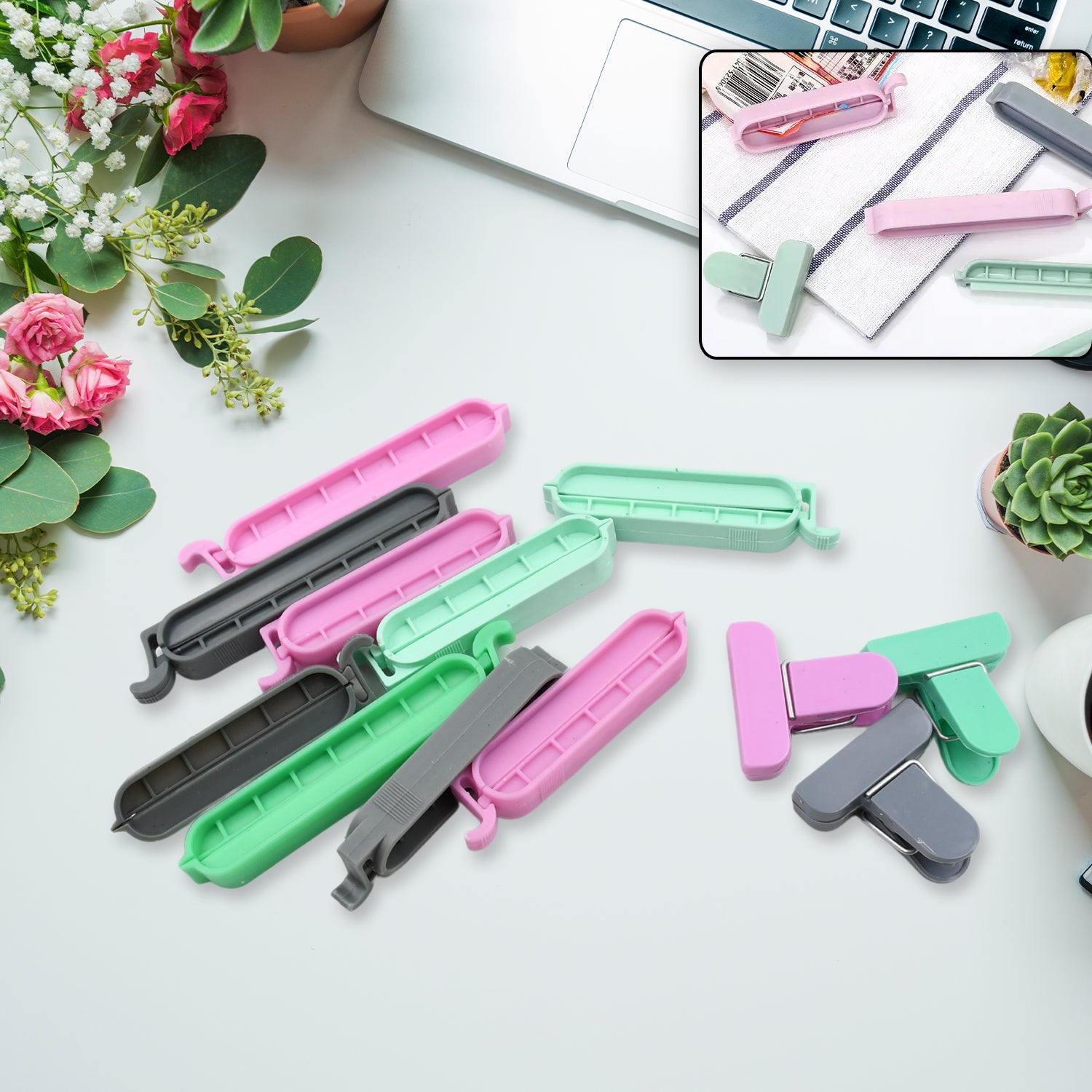 Colorful plastic food bag clips for storage Colorful plastic food bag clips for storage